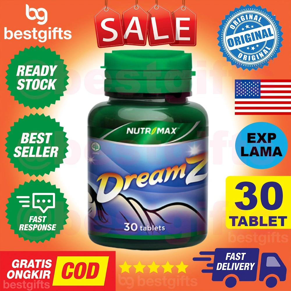 NUTRIMAX DREAMZ SWEET DREAMS SUPLEMENT MEMBANTU MENINGKATKAN KUALITAS TIDUR 30 KAPSUL