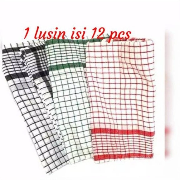 [LUSINAN] KAIN LAP SERBET DAPUR 1 LUSIN ISI 12 MURAH | LAP SERBET MAKAN LUSINAN KOTAK KAIN KATUN GRATIS ONGKIR BISA COD