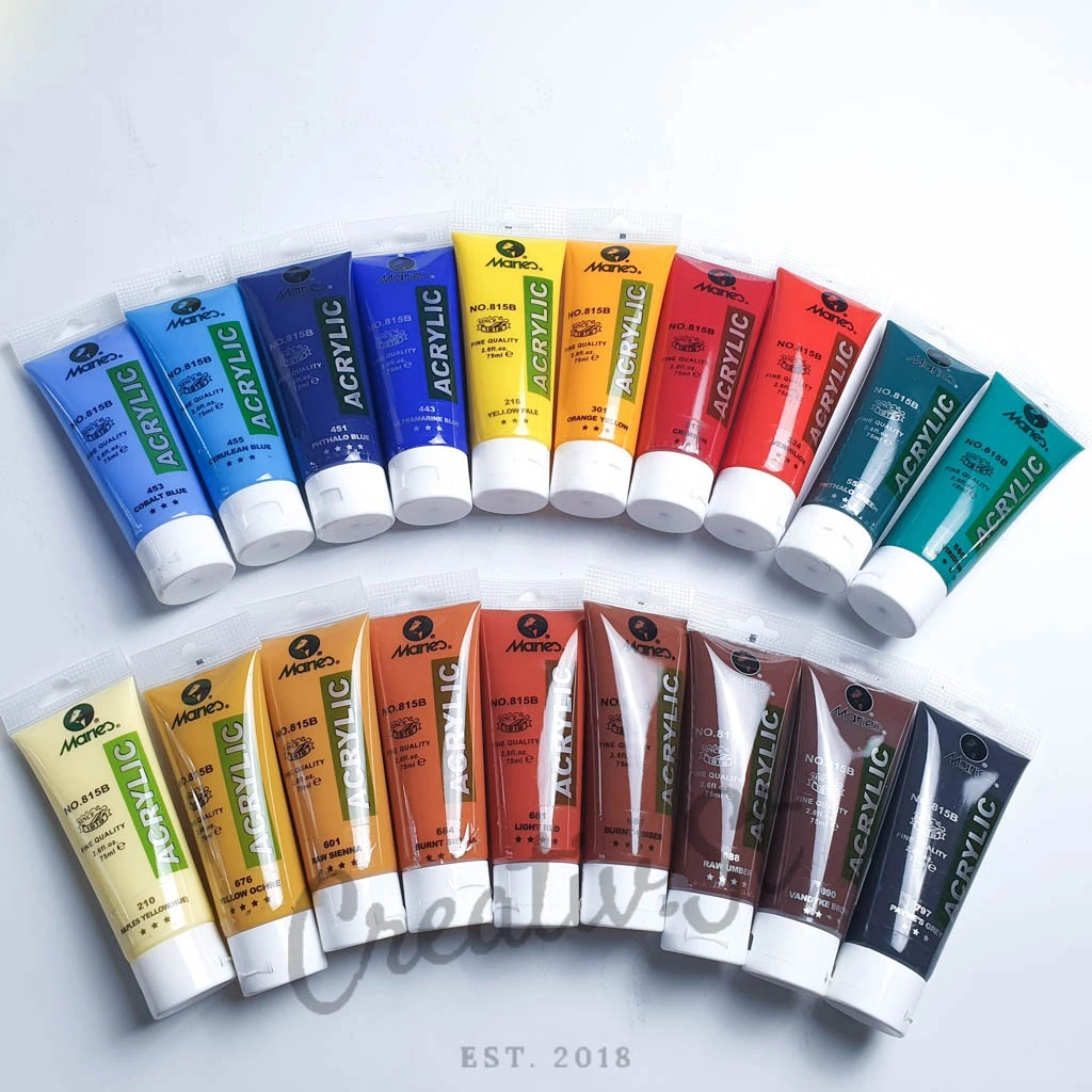 MARIES Cat Acrylic 75 Ml Paint Acrylic Colour Part 2 Cat Akrilik Lukis