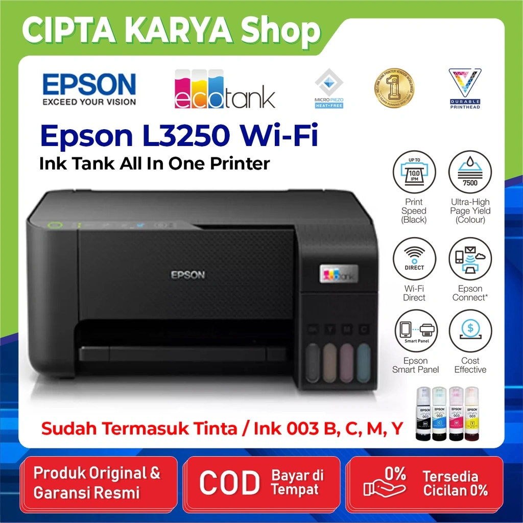 Epson L3250 & L3251 WiFi All in One Ink Tank Printer