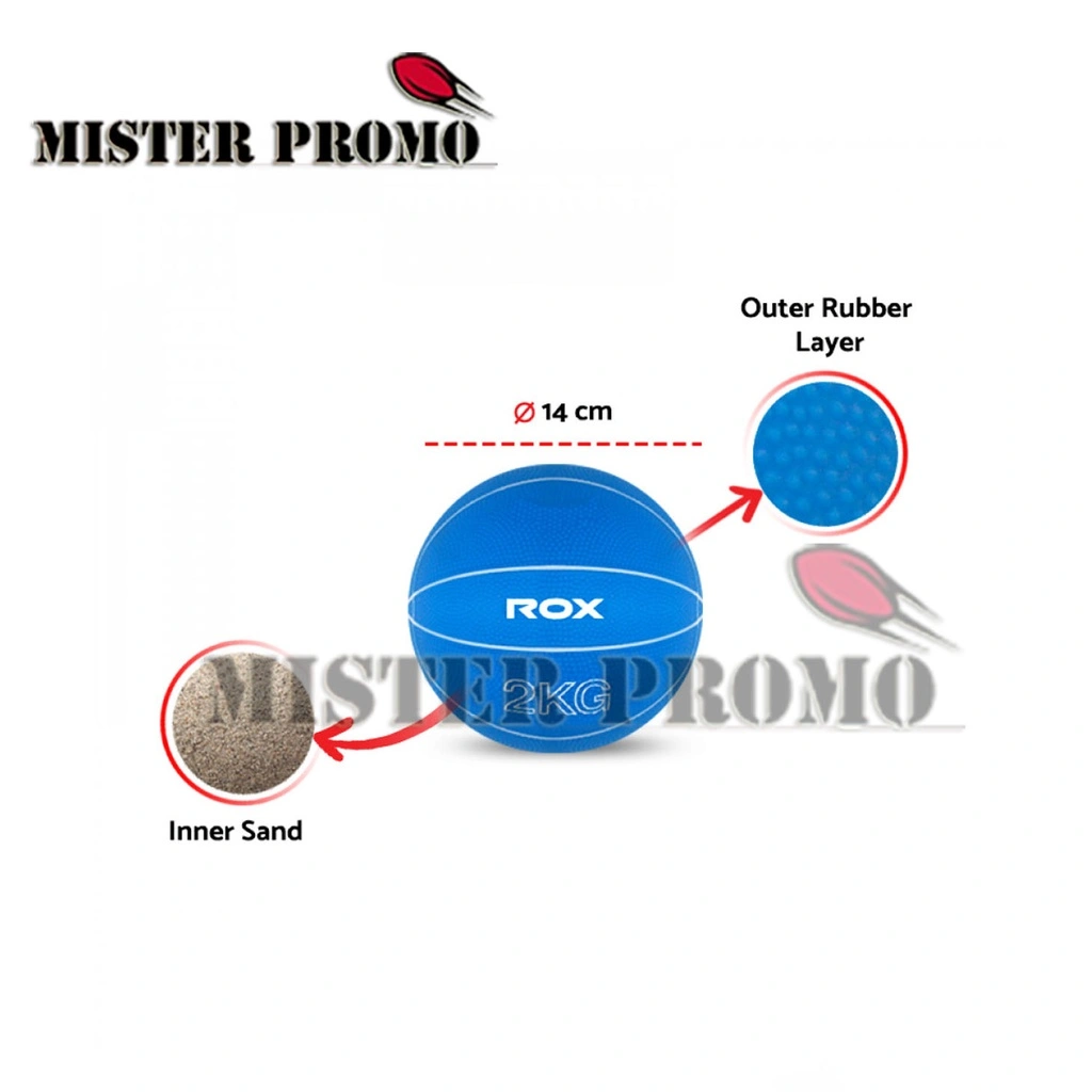 Medicine ball 2kg Bola fitness Bola Latihan ROX Original
