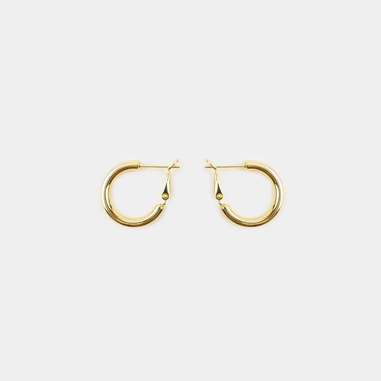 Stuudio Particular - LOU Earrings Anting Hoop Minimalis Wanita Sterling Silver S925 Anti Karat