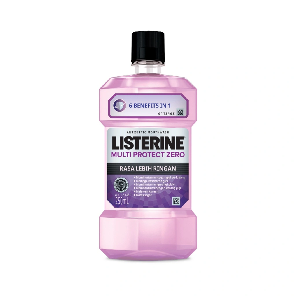 LISTERINE Multi Protect Zero Antiseptic Mouthwash / Obat Kumur Antiseptik 250 ml - No Alcohol