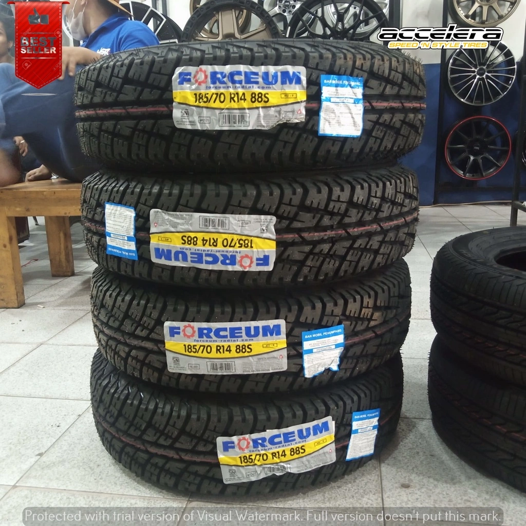 BAN MOBIL RING 14 BAN TUBLES SEMI OFFROAD FORCEUM 185 70 R14 ATZ BAN MOBIL AVANZA XENIA