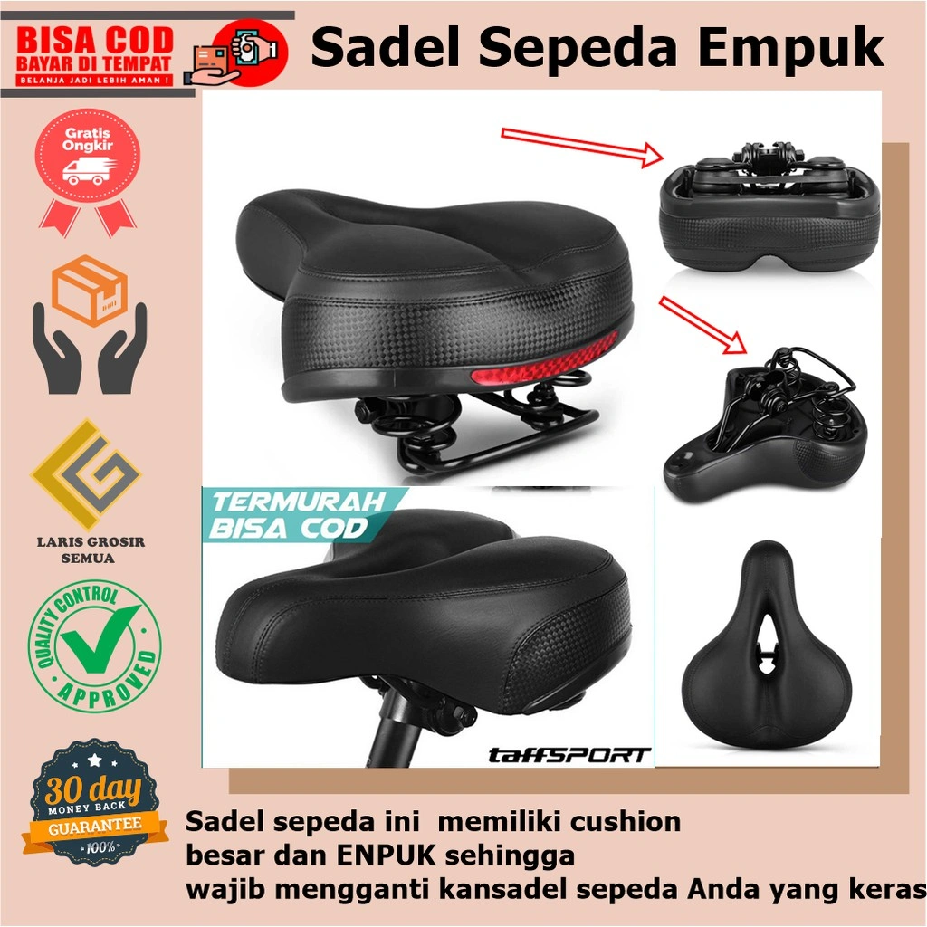 Sadel Sepeda Empuk Spring Shock Absorber  Jok Sepeda lipat  Sedel Sepeda Lipat  Sadel Sepeda MTB
