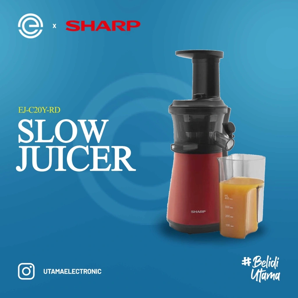 SHARP Slow Juicer - EJ-C20Y-RD