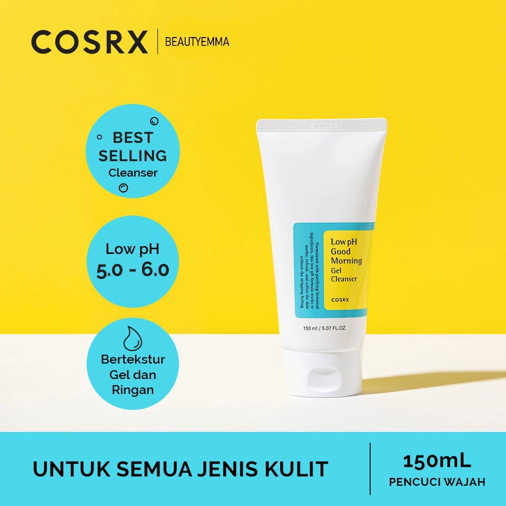 COSRX-  Low pH Good Morning Gel Cleanser - 150 ML (Sabun Wajah Untuk Semua Jenis Kulit)