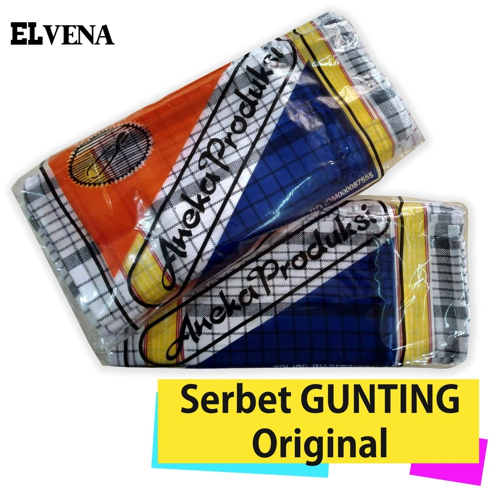 1 Lusin Serbet Kotak Cap Gunting ORIGINAL - Kain lap / Serbet Dapur / Lap Piring MURAH