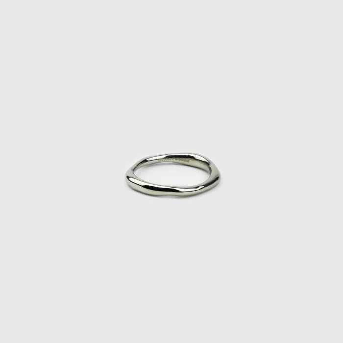 Stuudio Particular - Koda Ring Cincin Simple Stainless Steel Anti Karat Lapis Emas 14K ( Gold & Silver  / Emas & Perak ))