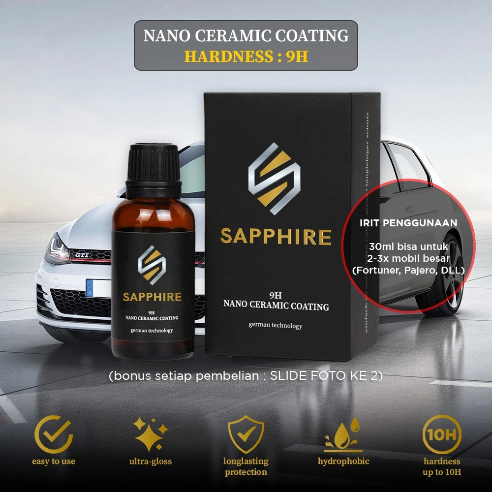 Sapphire 9H Nano Ceramic Coating | German Technology Coating Mobil