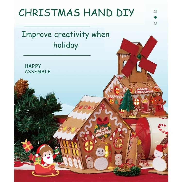[LOGU] Mainan craft kerajinan tangan natal xmas rumah anak, DIY rumah gingerbread house