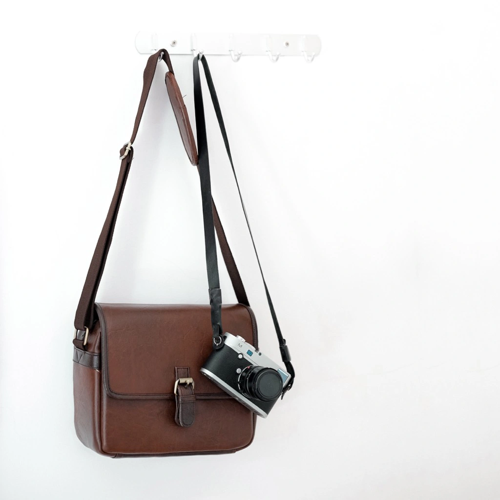 KIEL Brown Tas Kamera Selempang Mirrorless DSLR Fuji Nikon Sony Canon