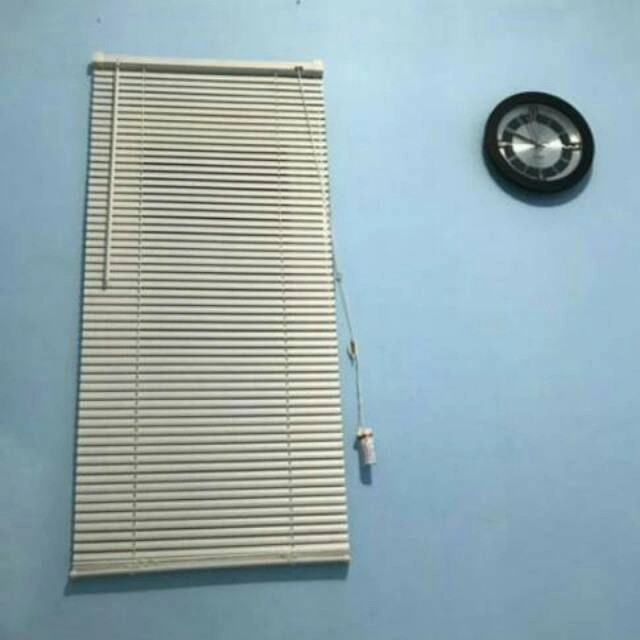 AZKO Venetian Blinds Kris FORHOM Penutup Jendela/Tirai Black out/Tirai Lipat/Tirai gulung PVC 60x180 cm / 40X180 cm