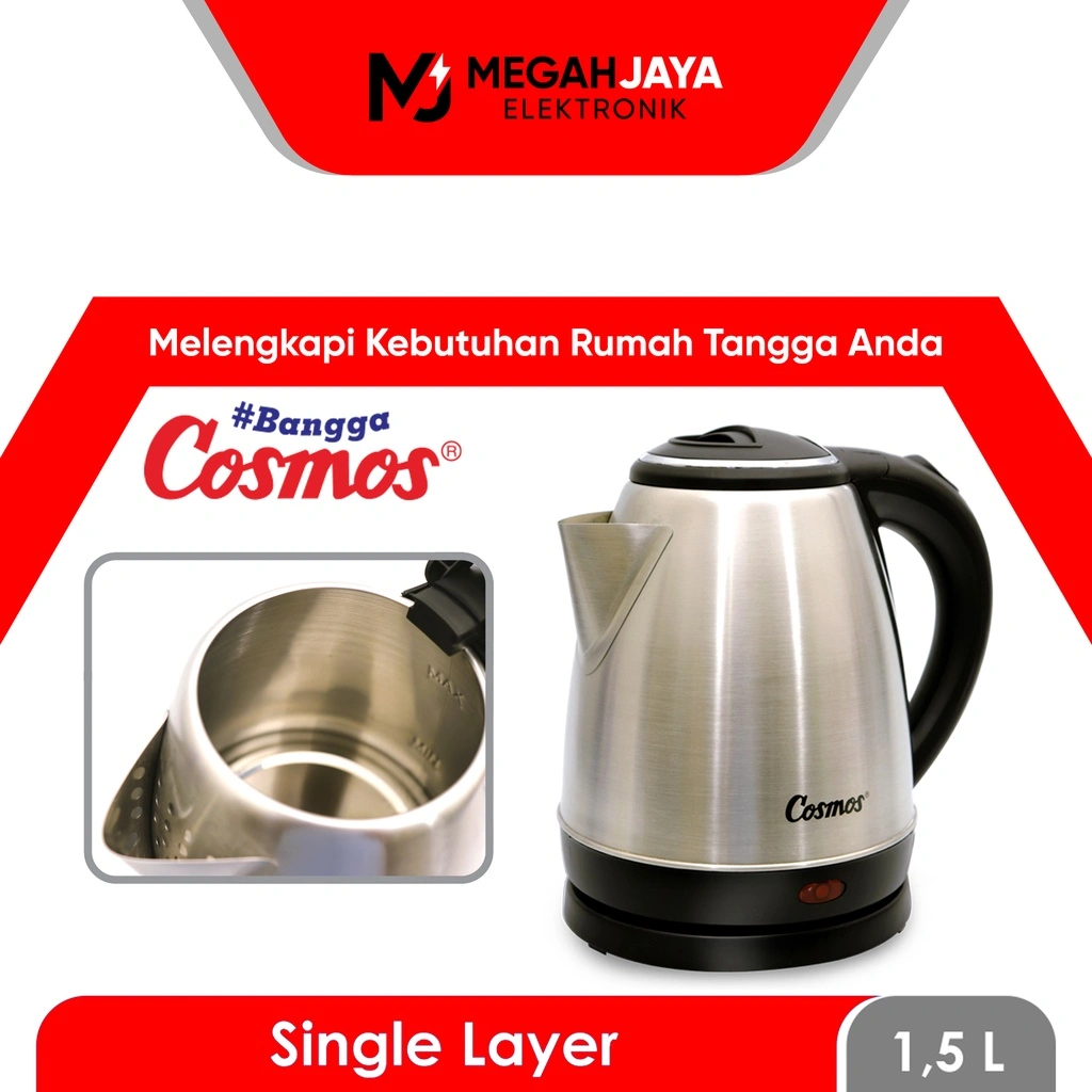 [COD READY] COSMOS KETEL / KETTLE / TEKO LISTRIK CTL-618 N / CTL 618 N / CTL618 N (1,5 LITER) GARANSI RESMI
