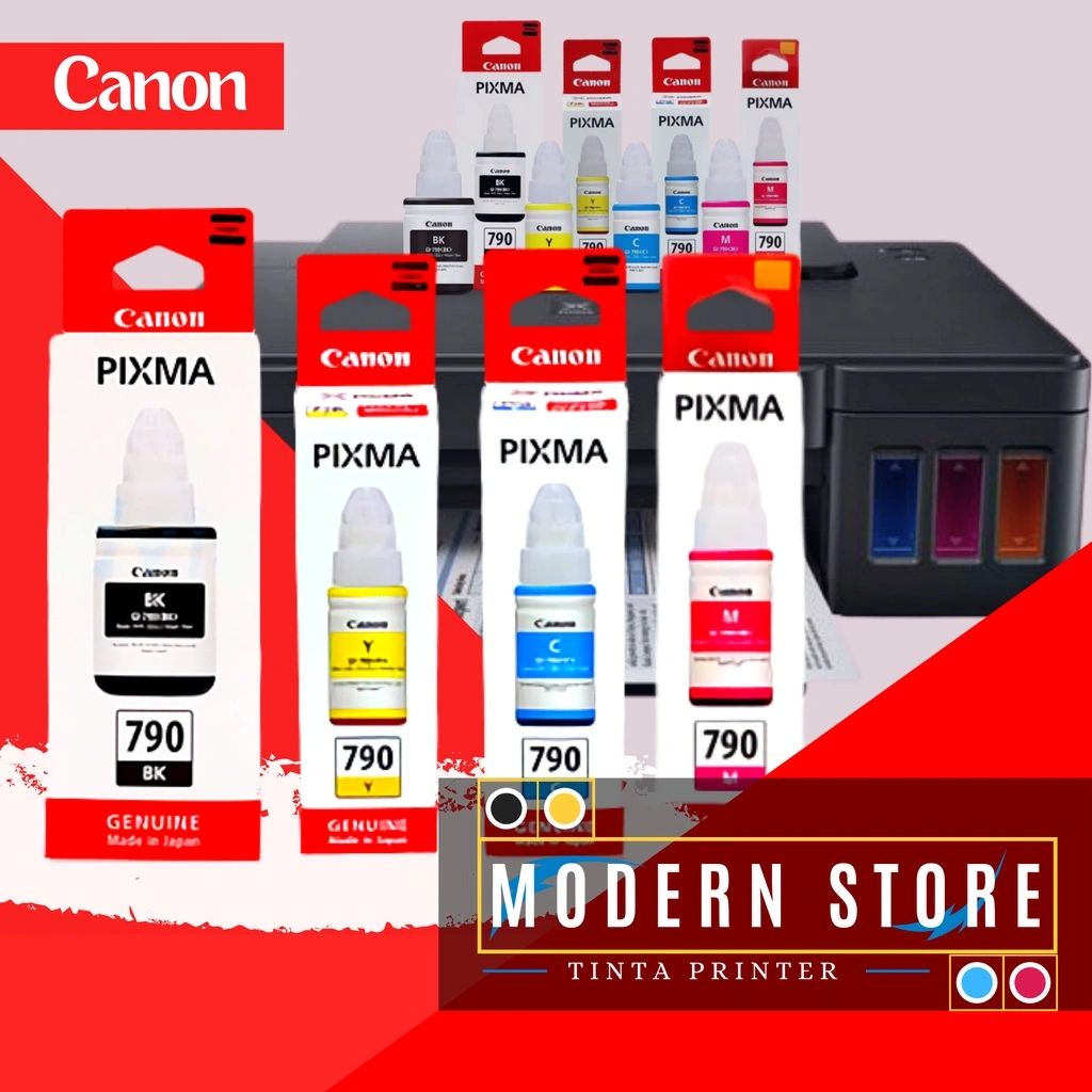 Tinta printer canon pixma 790 SERIES G1010 G2010 G1000 G2000 G3000 G4000 G3010 G4010