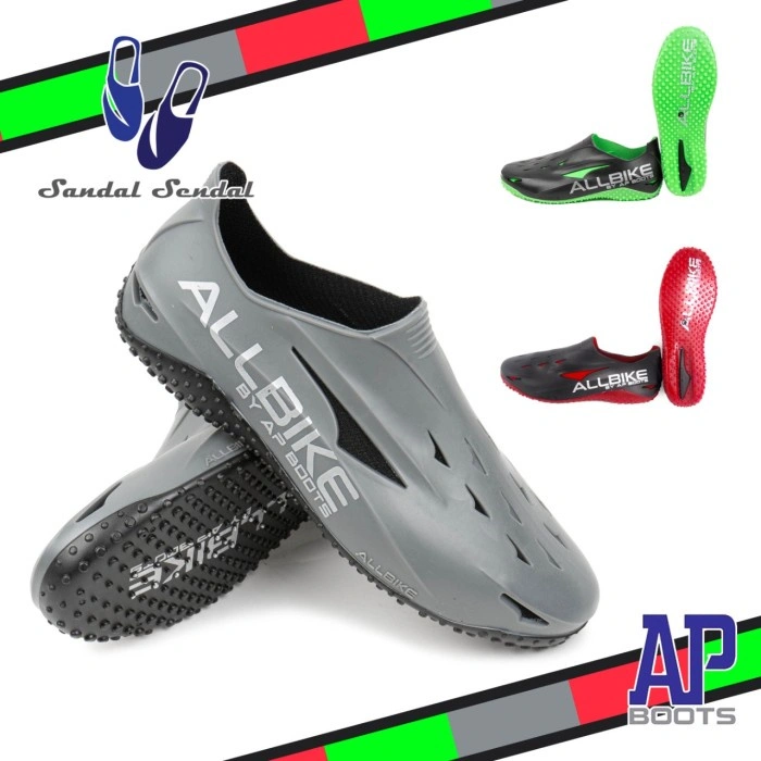 Sepatu Bikers AP BOOTS AP ALLBIKE 2 SEPEDA FASHION SEHARI-HARI Karet Lokal Anti Air & Slip Sepeda Motor Touring