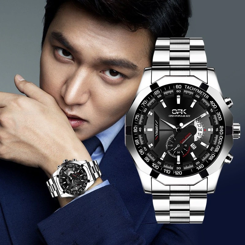 OPK Jam Tangan Pria Original Anti Air Analog Keren Tahan Bisnis Kuarsa Asli New Arrivel Model Terbar