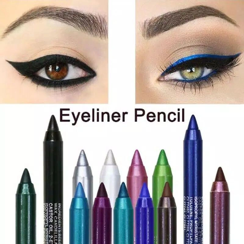 Davis Eyeliner Waterproof Original Cantik 14 Warna Tahan Lama Korea Metalik
