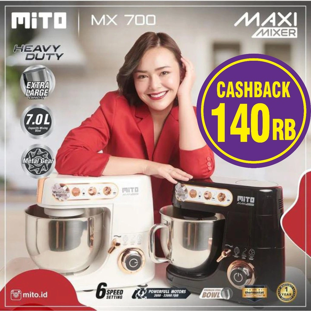 Mito Standing Mixer Maxi Mixer MX700 MX 700 MX-700 GARANSI RESMI