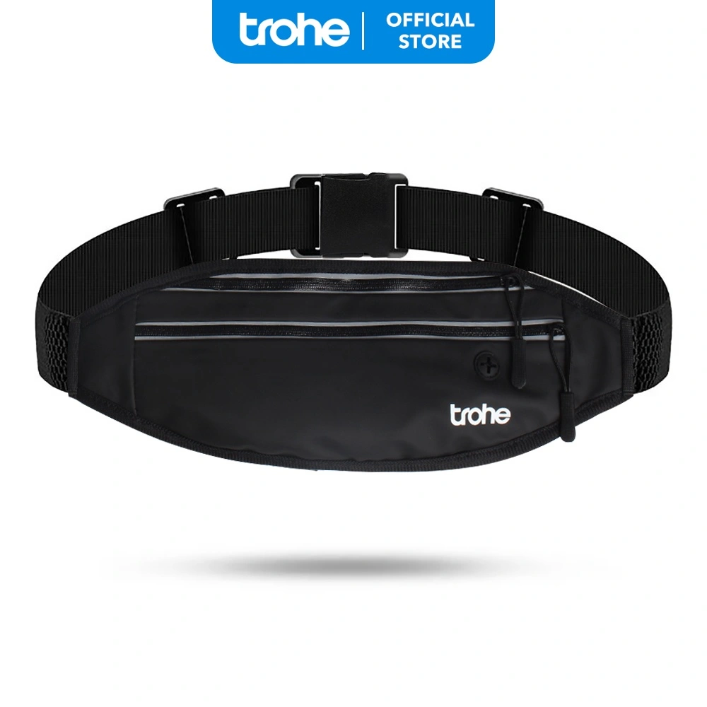 TROHE - Running Belt Waterproof Tas Pinggang Olahraga Fitness Hiking Sport Tas Lari Pria Wanita