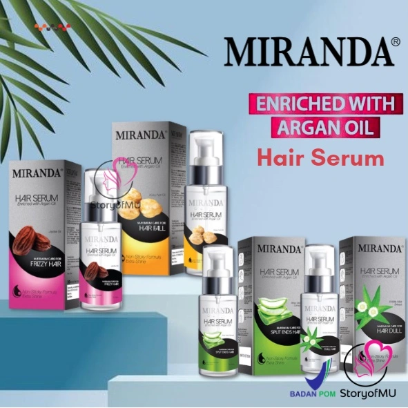 MIRANDA Hair Serum 100ml - Eclipta Alba | Kukui Nut | Jojoba Oil | Aloe Vera