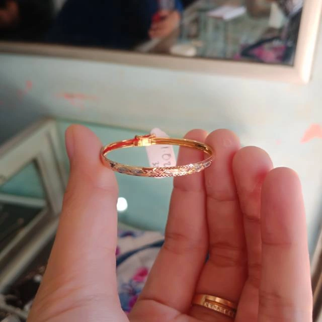 Gelang Bayi Cantik Emas Asli Gelang Emas Anak Murah Gelang Anak Bayi Emas Asli Ready Motif Cantik Gelang Bangle Gelang Kolong Anak
