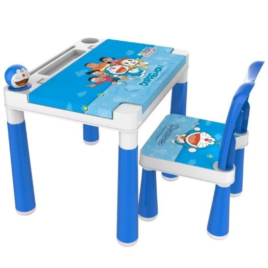 NAIBA MEJA KURSI ANAK PLASTIK MEJA BELAJAR ANAK PREMIUM KARAKTER DORAEMON HELLO KITTY 1251 MEJA SEKOLAH ANAK