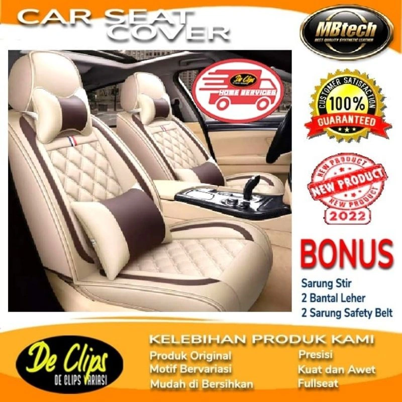 Sarung Jok Mobil Mbtech Original Avanza Calya Sigra Terios Xenia Rush Xpander Ertiga Mobilio XL7 Livina Fortuner Pajero BR-V CR-V