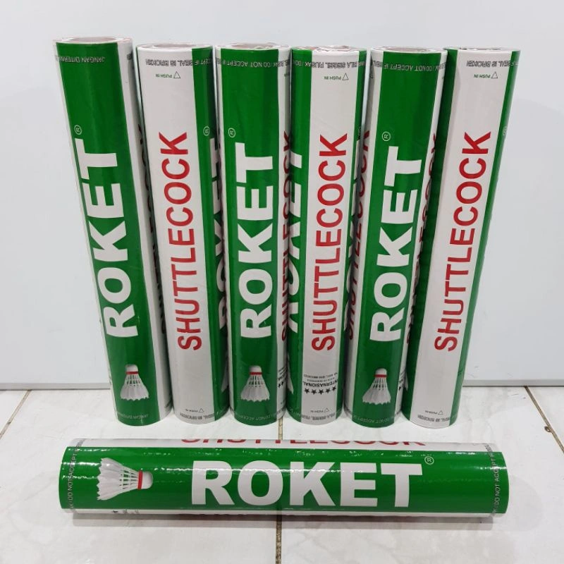 COCK ROKET UNGU , SHUTTLECOCK ROKET HIJAU , SHUTTLECOCK ROKET  HITAM / KOK ROKET UNGU , ROKET HITAM , ROKET HIJAU ,ORIGINAL