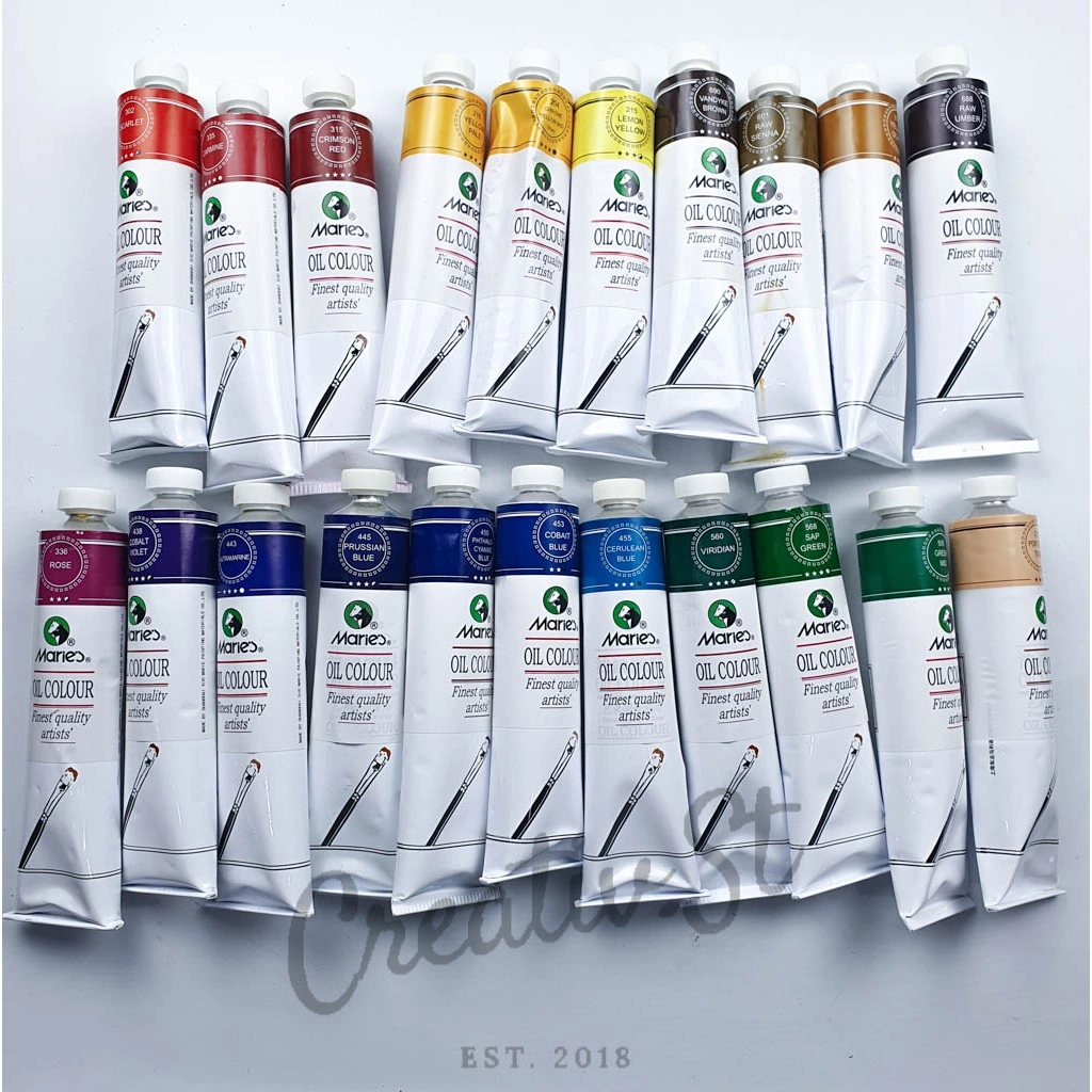 MARIES Cat Minyak Single Color 170 Ml Oil MARIES Satuan Part 1 Oil Painting Paint