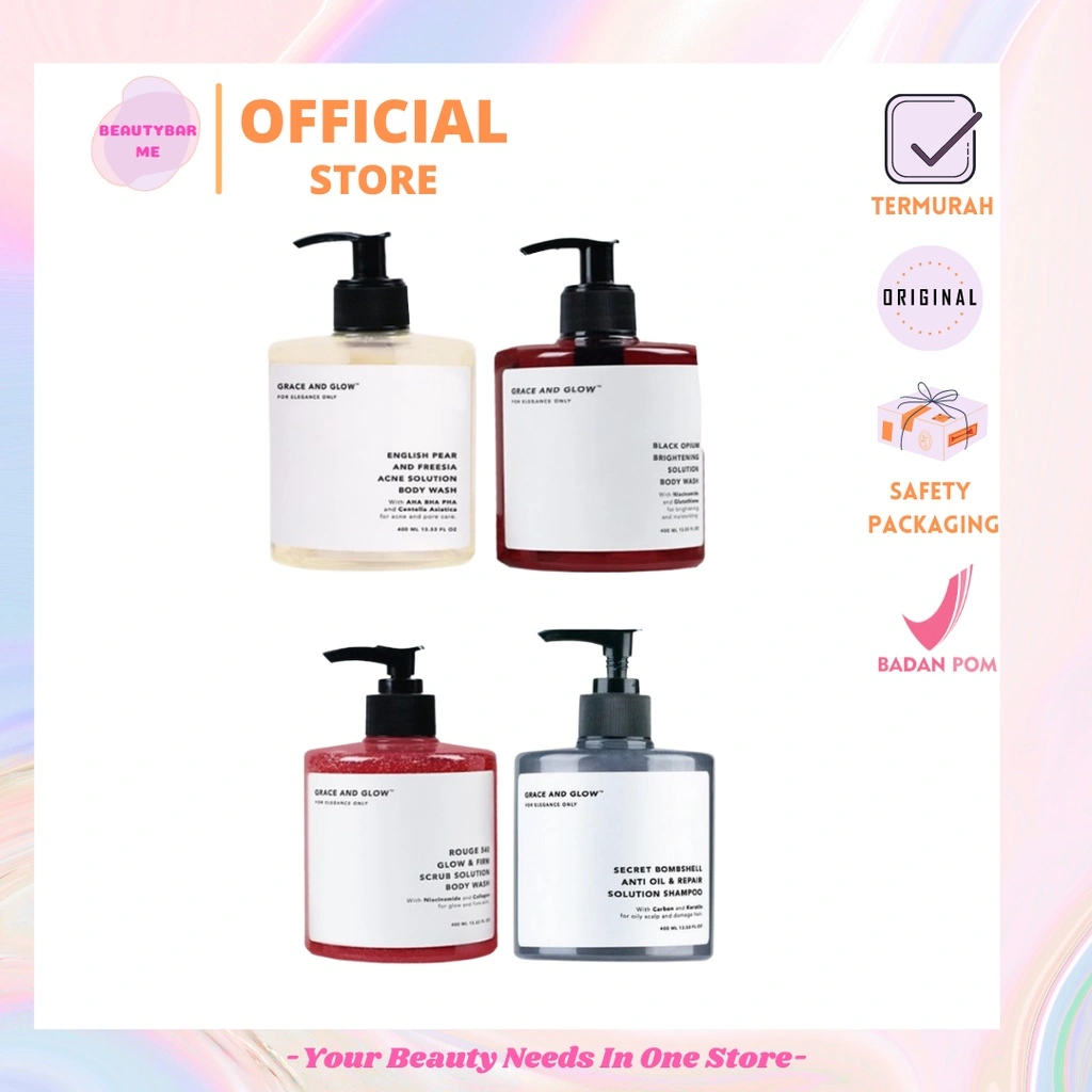 Beautybarme - Grace & Glow Black Opium Brightening Booster Pear and Freesia Anti Acne Solution Body Wash
