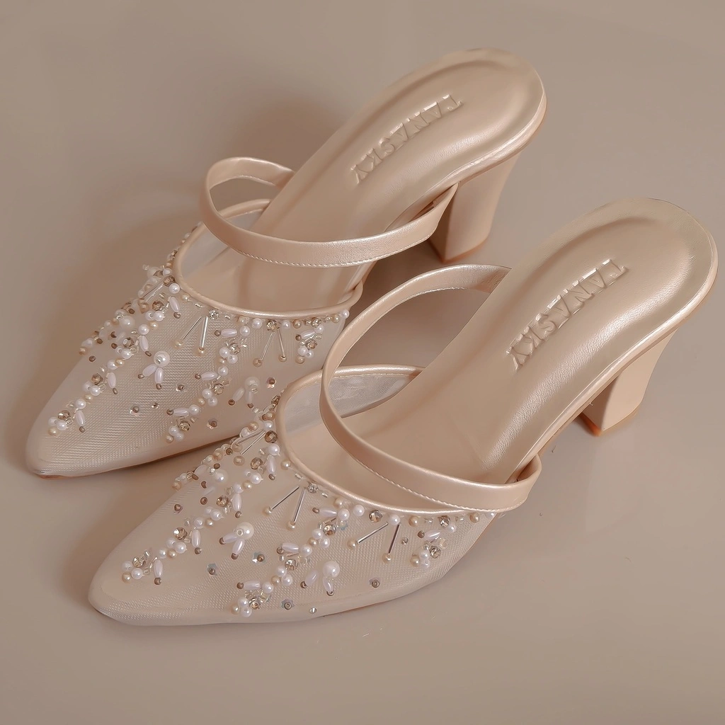 TANASKY - BINAR - Sepatu Heels Wanita 7cm Block Heels - Wedding Shoes - Sepatu Wedding