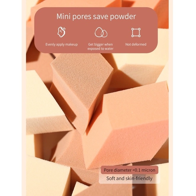 Beauty Sponge isi 25 Make Up Puff | Foundation Applicator Diamond | Beauty Blender Latex Free