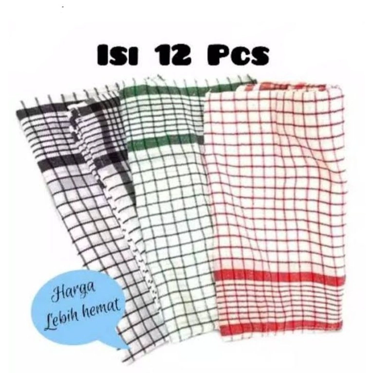 Kain Lap Dapur/Serbet Dapur 12 Pcs lebih hemat