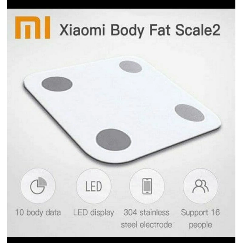 Xiaomi Mi Smart Scale 2 LED Body fit Timbangan Badan Digital Seri S400
