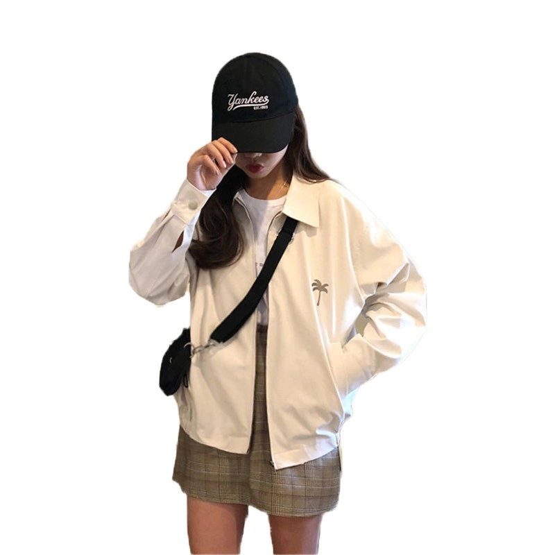 Jaket Model Lengan Panjang Motif Bordir Untuk Wanita 2 Warna
