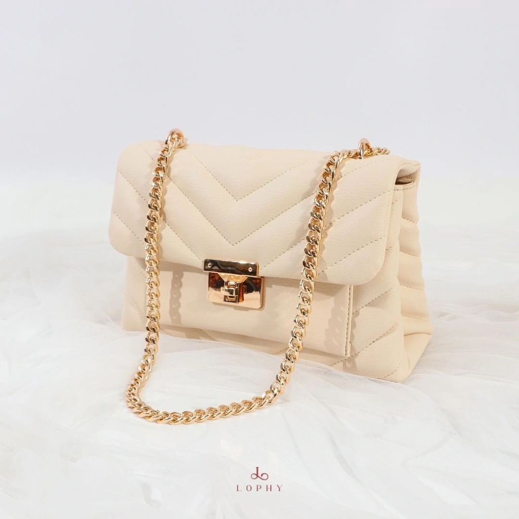 Lophy Bag Tas Wanita Shoulder Bag Sling Bag Tas Bahu Wanita Tas Selempang Wanita Lula Bag in Ivory