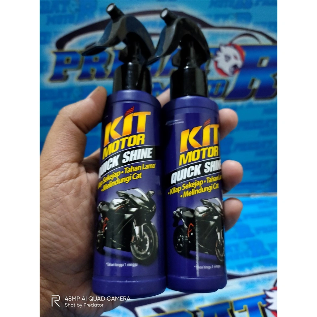 PENGKILAP BODY MOTOR KIT QUICK SHINE KILAP SEKEJAP TINGGAL SEMPROT