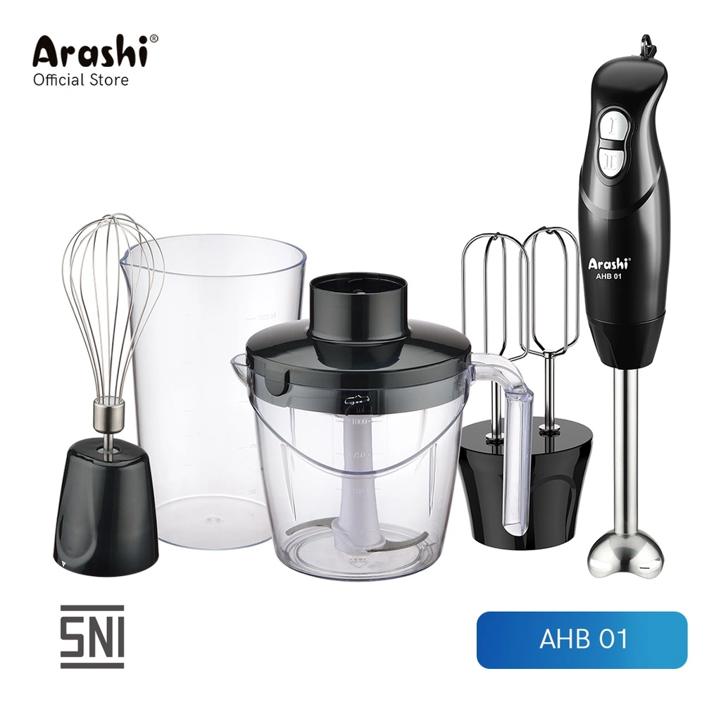 Arashi Blender AHB 01 / HAND BLENDER 5in1 / 2 Mode Kecepatan