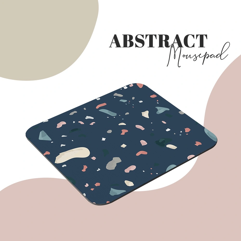 FERAGATHA Mousepad / Mouse Pad / Alas Mouse Gaming Antislip Motif Korean Terrazo Abstract