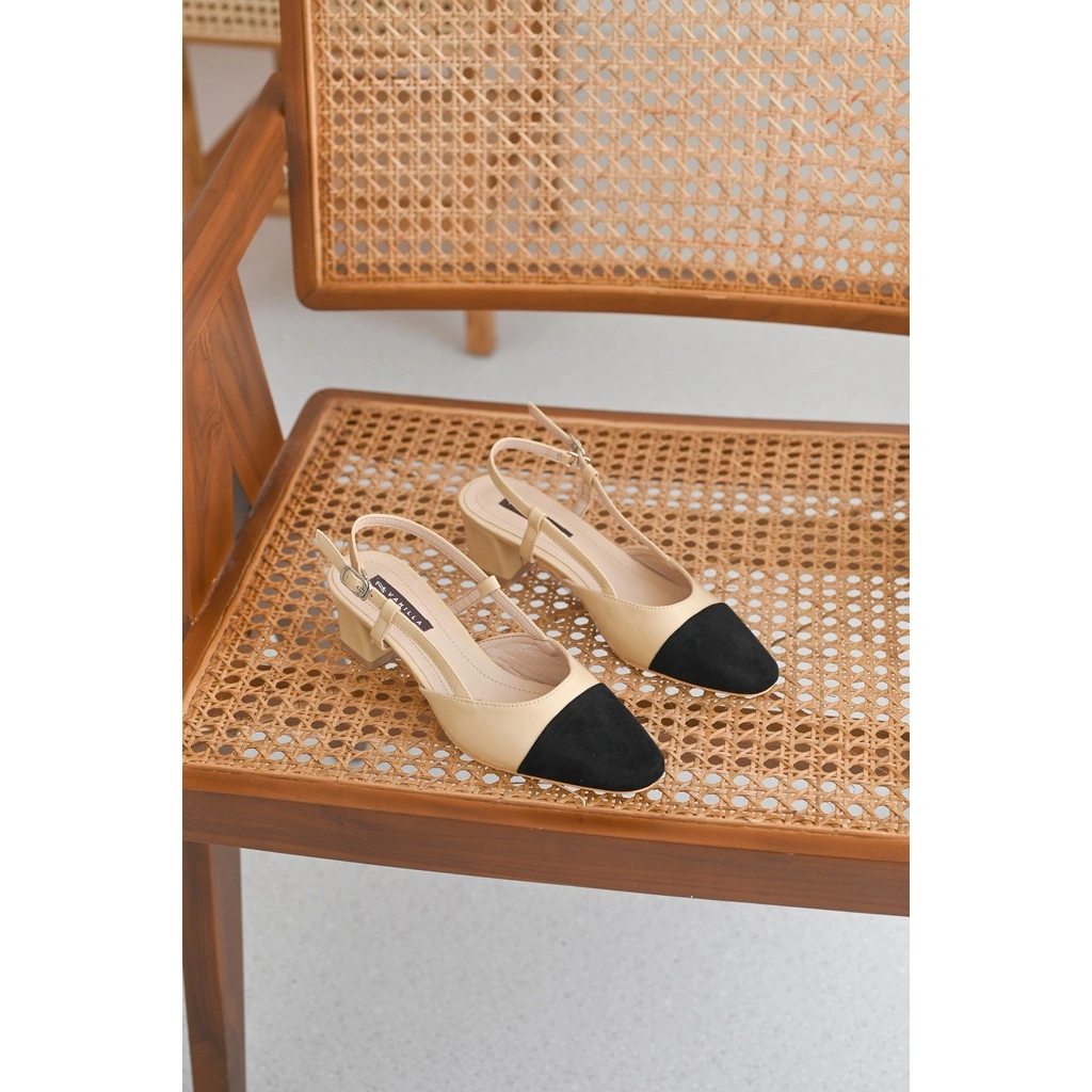 VANILLA SHOES - Camden Kitten-heels Khaki