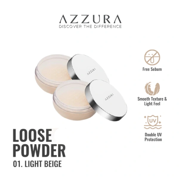 [Buy 1 Get 1] AZZURA Loose Powder 30G 01 Light Beige