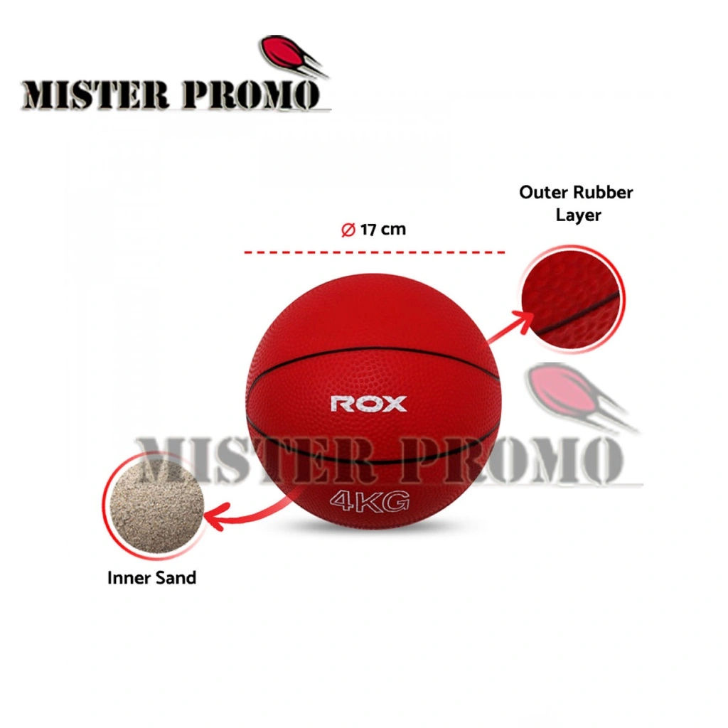 Medicine Ball Excersice Bola Latihan 4Kg 4 Kg ROX Original