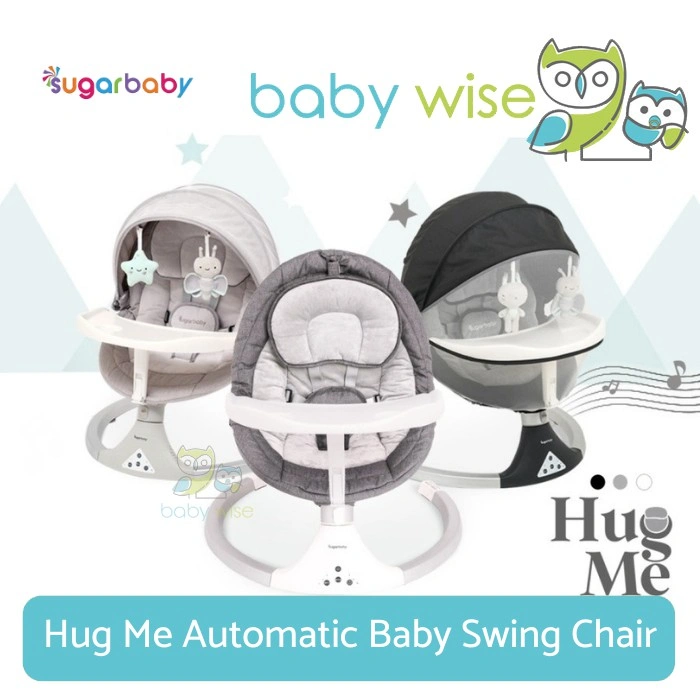 Sugar Baby Hug Me Automatic Baby Swing Chair with Table Bouncer Rocker + Table Melody Music & Toys - Ayunan Bayi Otomatis Elektrik + Bantal Mainan Musik dan Meja Makan