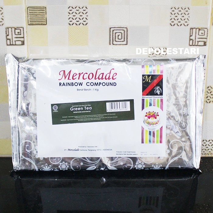 Mercolade Green Tea Compound 1kg - Cokelat Batangan