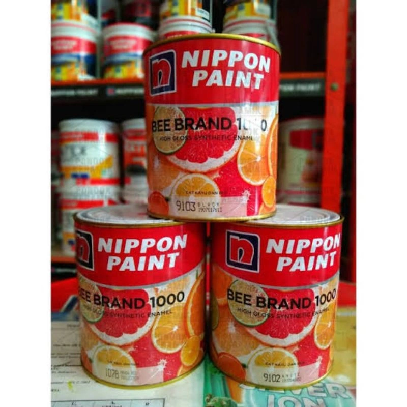 CAT MINYAK UTK KAYU & BESI NIPPON BEE BRAND 1000 (READY SEMUA WARNA)