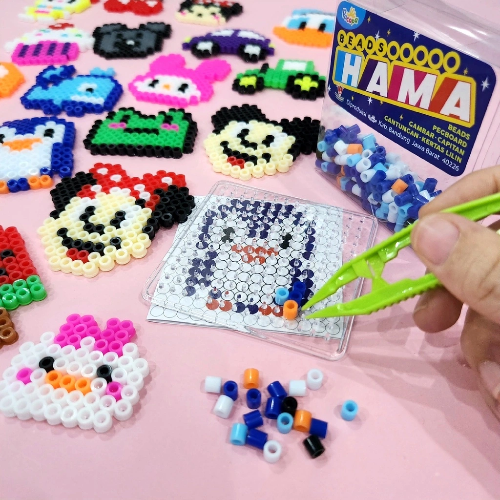 [PACOPA] Mainan Edukasi Hama Beads DIY Perler Beads FULL SET kerajinan tangan