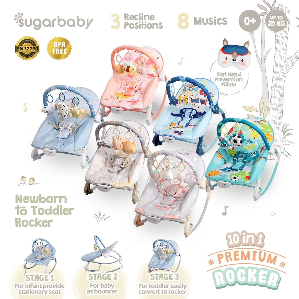 SUGAR BABY 10 In 1 PREMIUM ROCKER EXTRA LARGE / SB-1805 (12 IN 1) / ZX-1803