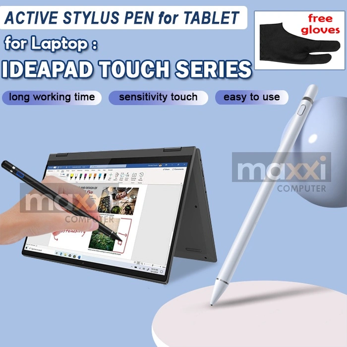 Lenovo Ideapad Flex 5 Slim Pro Duet Stylus Pencil Pensil Stilus Pencil Touch Screen Digital Drawing Draw Art Gambar Menggambar Painting Paint