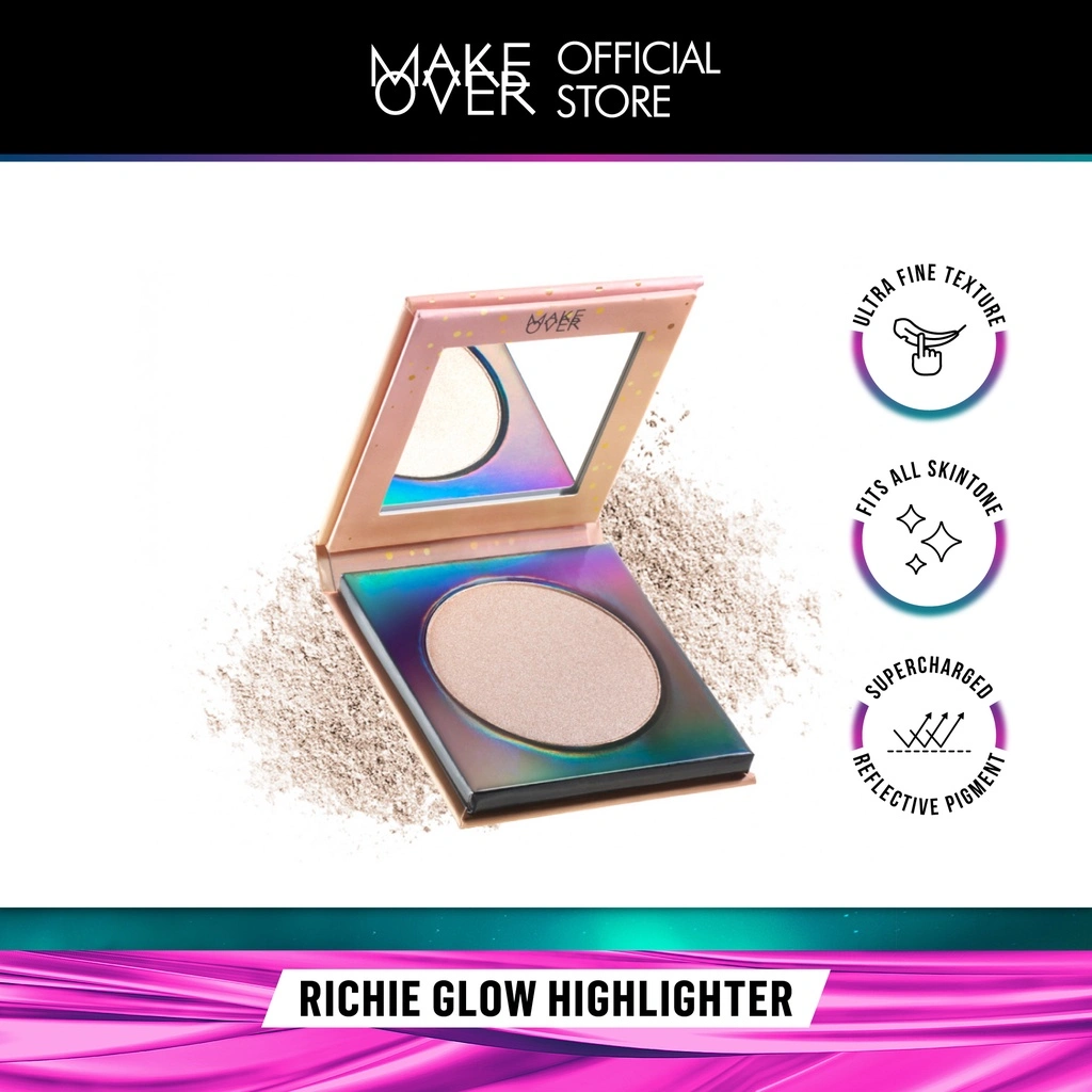 MAKE OVER Riche Glow Face Highlighter 13 g - Highlighter
